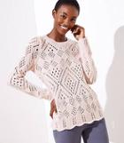 Loft Lacy Knit Sweater