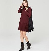 Loft Pleated Flippy Dress