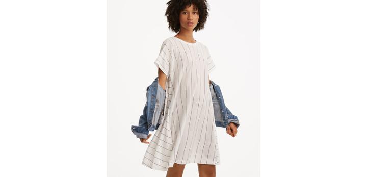 Loft Lou & Grey Striped Softserve Cotton Tee Dress