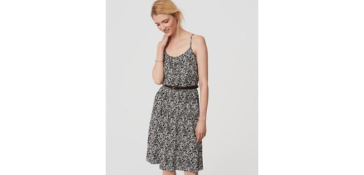 Loft Leafy Tank Dress