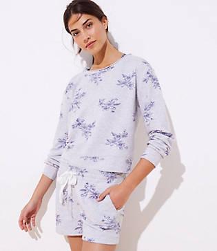 Loft Beach Floral Sweatshirt