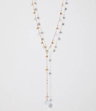 Loft Crystal Stone Y Necklace