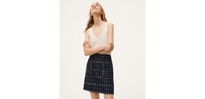 Loft Circuit Lace Pocket Skirt