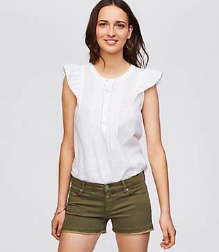 Loft Cut Off Denim Shorts