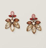 Loft Crystal Drop Statement Earrings