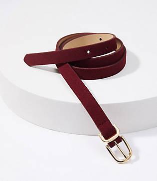 Loft Suede Skinny Belt