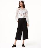 Loft Fluid Crop Button Tab Pants