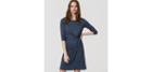 Loft Mosaic 3/4 Sleeve Dress