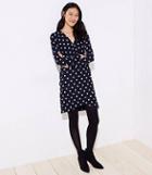 Loft Polka Dot Wrap Dress