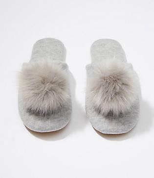 Loft Pom Pom Slippers