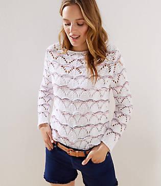 Loft Open Stitched Sweater
