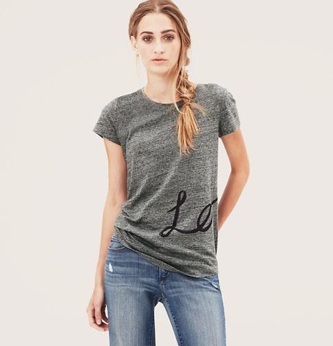 Loft Love Script Graphic Cotton Tee