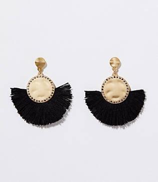 Loft Pave Fringe Drop Earrings