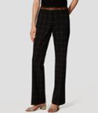 Loft Plaid Custom Stretch Trousers In Julie Fit