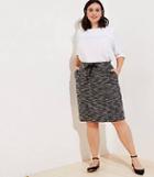 Loft Plus Boucle Pocket Drawstring Skirt