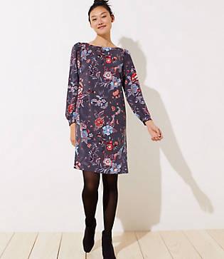 Loft Nouveau Garden Cuffed Shirtdress