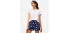 Loft Zebra Riviera Shorts With 4 Inch Inseam