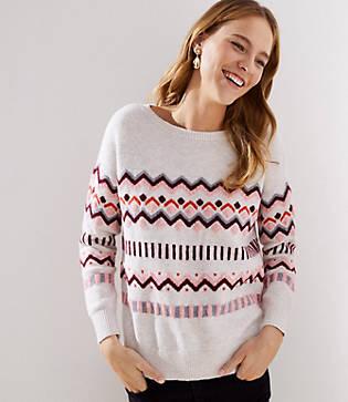 Loft Geo Fairisle Sweater
