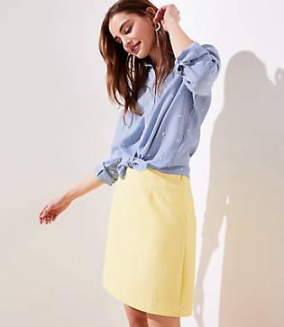 Loft Textured Shift Skirt