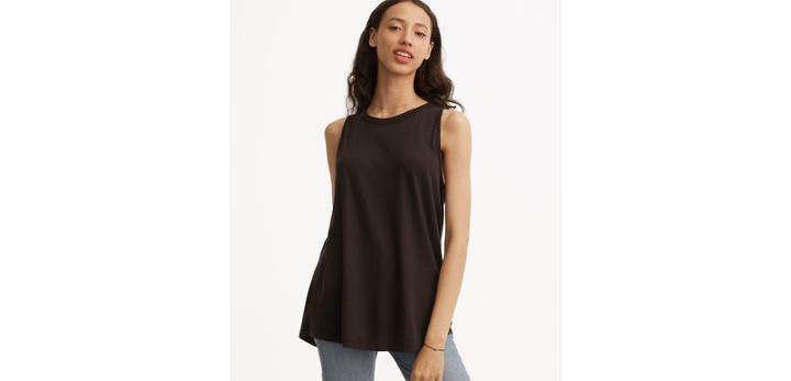 Loft Lou & Grey Softserve Cotton Keyhole Tank