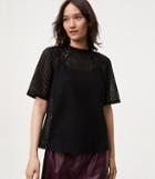 Loft Geometric Lace Top