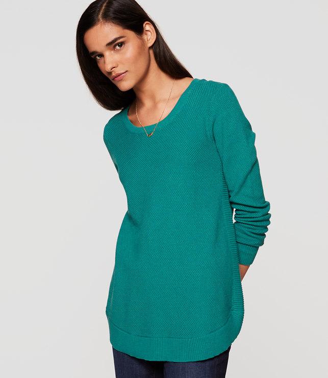 Loft Shirttail Tunic Sweater