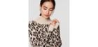 Loft Leopard Turtleneck Sweater