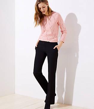 Loft Trousers In Ruffle Pocket In Marisa Fit