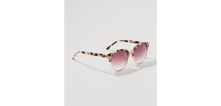Loft Tortoiseshell Print Retro Sunglasses