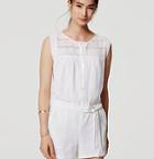 Loft Lace Yoke Romper