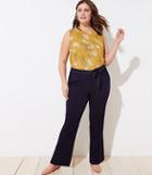 Loft Plus Trousers In Tie Waist