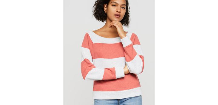 Loft Lou & Grey Striped Dolman Sweatshirt