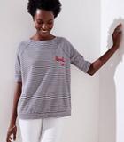 Loft Lovely Striped Vintage Soft Sweatshirt Tee