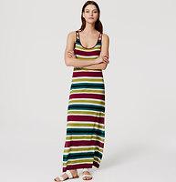 Loft Beach Resort Striped Maxi Dress