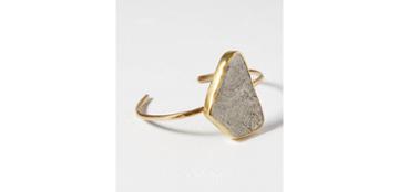 Loft Mineralogy Freeform Pyrite Slab Bracelet