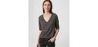 Loft Striped Vintage Soft V-neck Pocket Tee