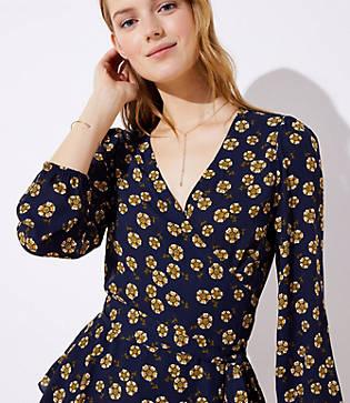 Loft Daisy Wrap Blouse