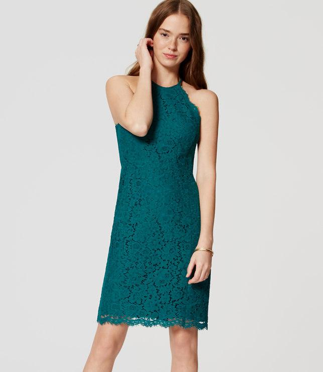 Loft Lace Halter Dress