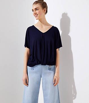 Loft Twist Hem Tee