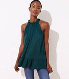 Loft Ruffle Halter Flounce Top