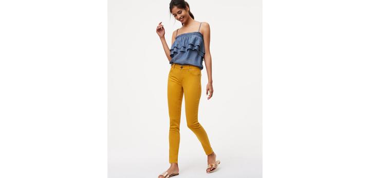 Loft Modern Skinny Jeans In Grotto Teal