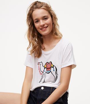 Loft Camel Tee