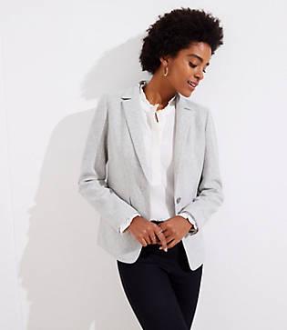 Loft Herringbone Modern Blazer