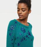 Loft Floral Gem Sweater