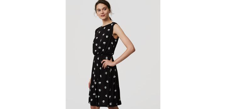 Loft Lotus Tie Back Dress