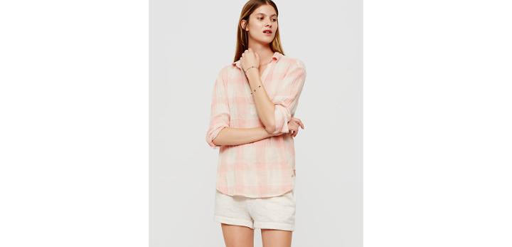 Loft Lou & Grey Plaid Pop-on Tunic