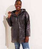 Loft Plus Leopard Print Translucent Raincoat
