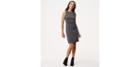 Loft Ruffled Herringbone Sheath Dress