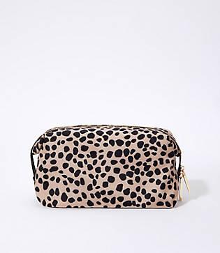 Loft Leopard Print Makeup Case