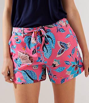 Loft Bloom Tie Waist Fluid Shorts
